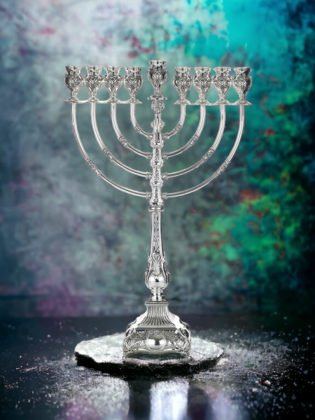 'HANOUKIA D'EXCEPTION EN ARGENT PUR : 925 ARGENT STERLING 