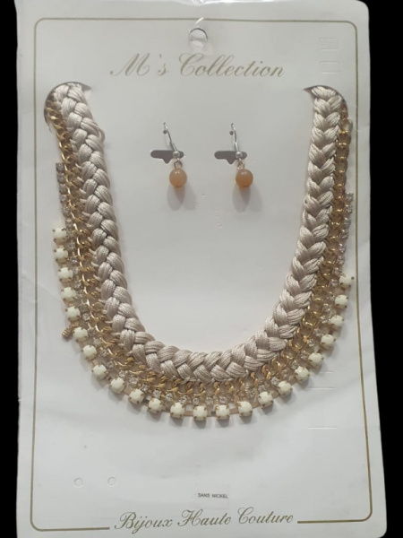 שרשרת מהודרת + עגילים