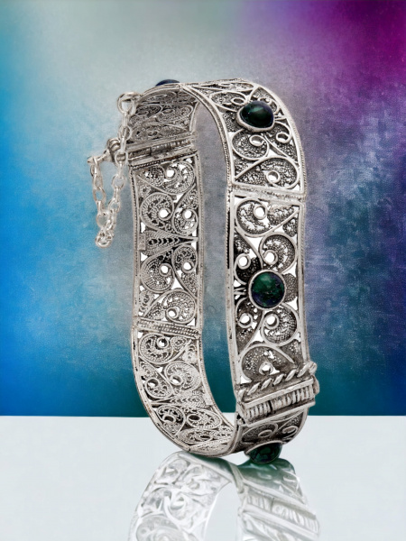 צמיד חישוק מכסף טהור