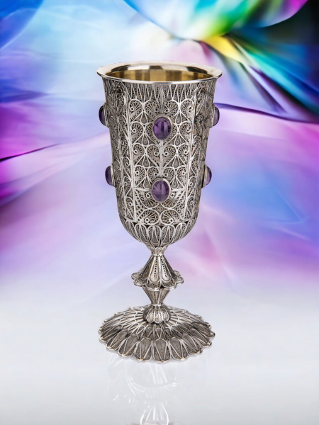 VERRE DE KIDOUSH EN ARGENT PUR 