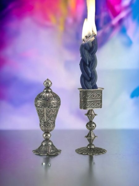 SET HAVDALAH EN ARGENT PUR 