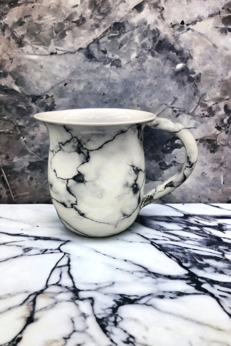 Kéli 100% acier inoxydable ressemblant au marbre blanc