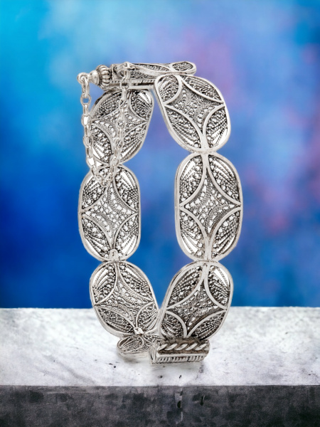 צמיד חישוק מכסף טהור