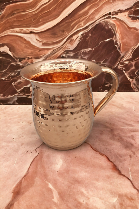 Kéli en acier inoxydable gauffré couleur cuivre 