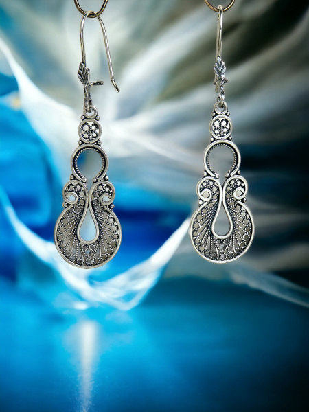 עגילי כסף טהור