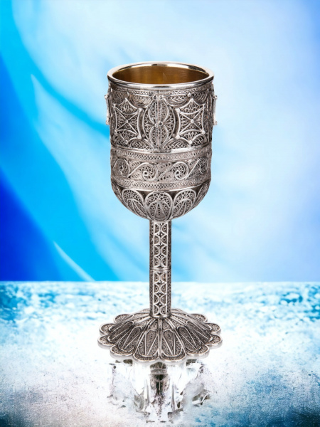 VERRE DE KIDOUSH EN ARGENT PUR 