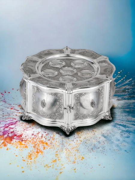 PLATEAU DE PESSA'H D'EXCEPTION EN ARGENT PUR : 925 ARGENT STERLING