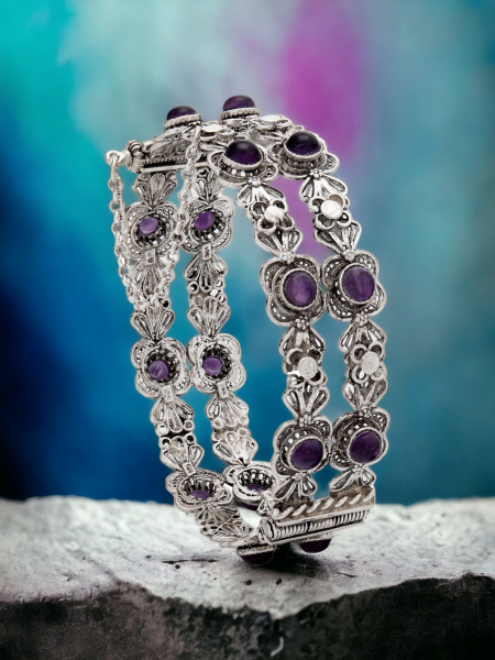 BRACELET CRÉOLE EN ARGENT PUR 