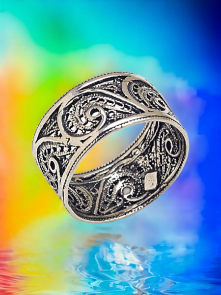 BAGUE EN ARGENT PUR 