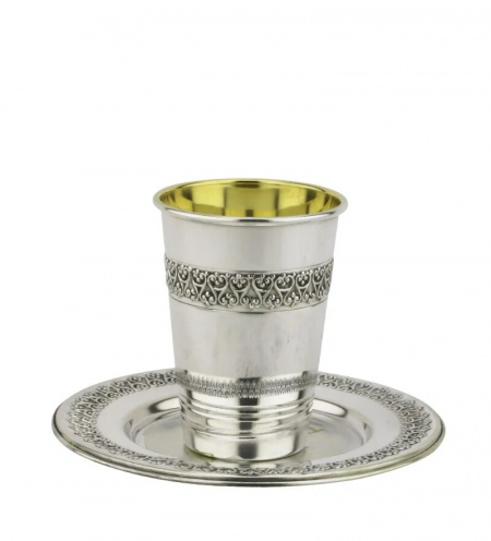 Set de de Kidoush Fabriqué en argent sterling 925 : argent pur