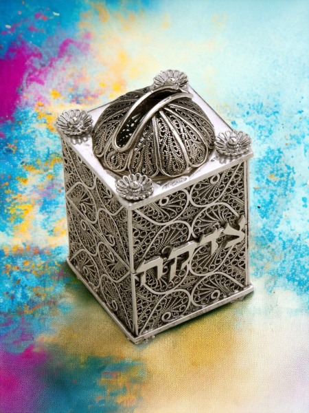 TSÉDAKA EN ARGENT PUR : 925 ARGENT STERLING