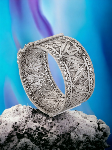 BRACELET CRÉOLE EN ARGENT PUR 