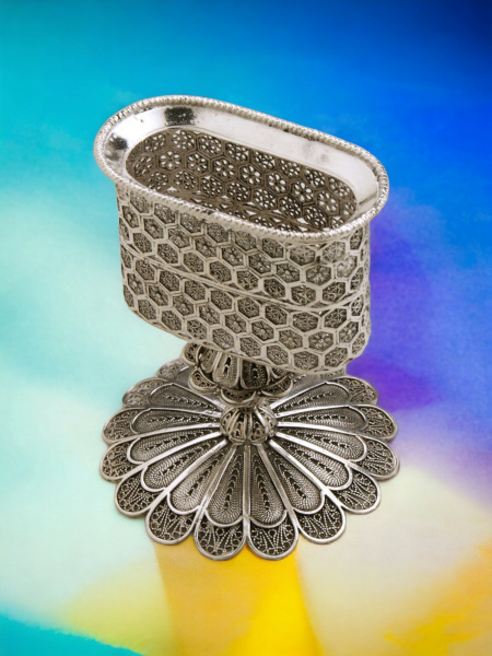 BOUGEOIR HAVDALAH EN ARGENT PUR 