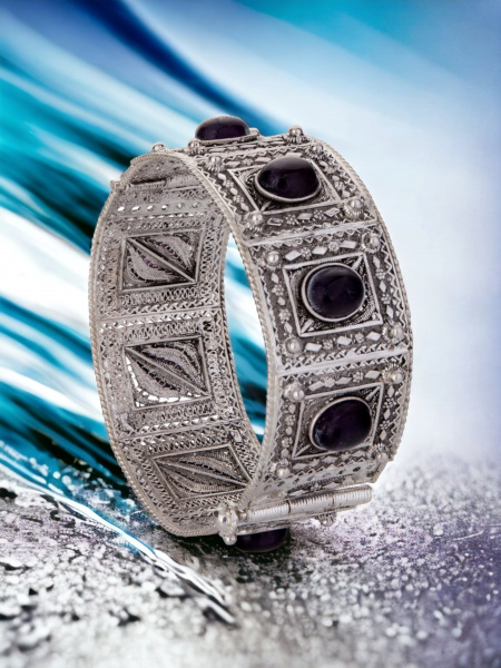 צמיד חישוק מכסף טהור