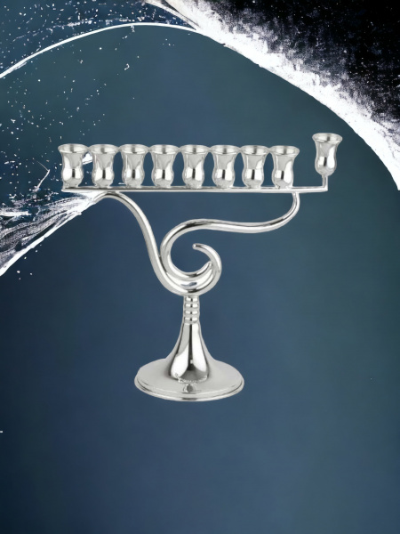 'HANOUKIA EN ARGENT PUR : 925 ARGENT STERLING 