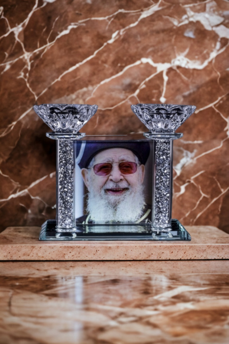 Bougeoirs en cristal Rabbi 'OVADIA YOSSEF 