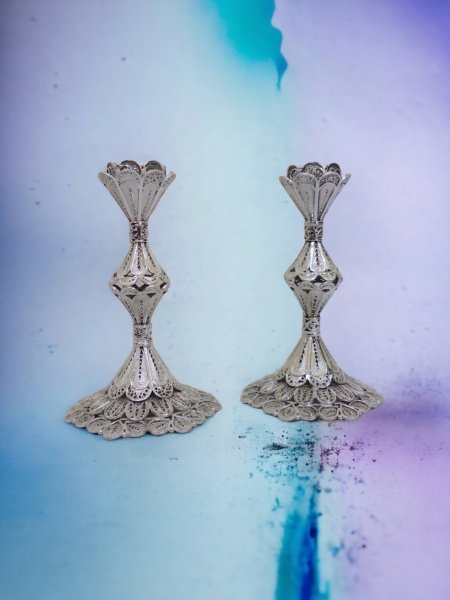 BOUGEOIRS EN ARGENT PUR