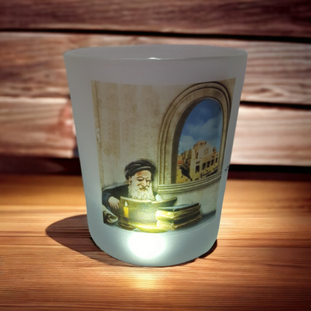 VERRE D'ALLUMAGE : Rabbi 'Haï Taïeb Lo Met