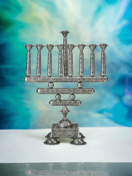 'HANOUKIA EN ARGENT PUR 