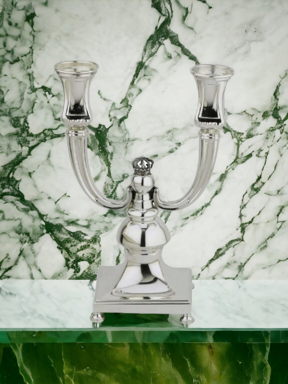 BOUGEOIRS DE CHABBAT EN ARGENT PUR : 925 ARGENT STERLING