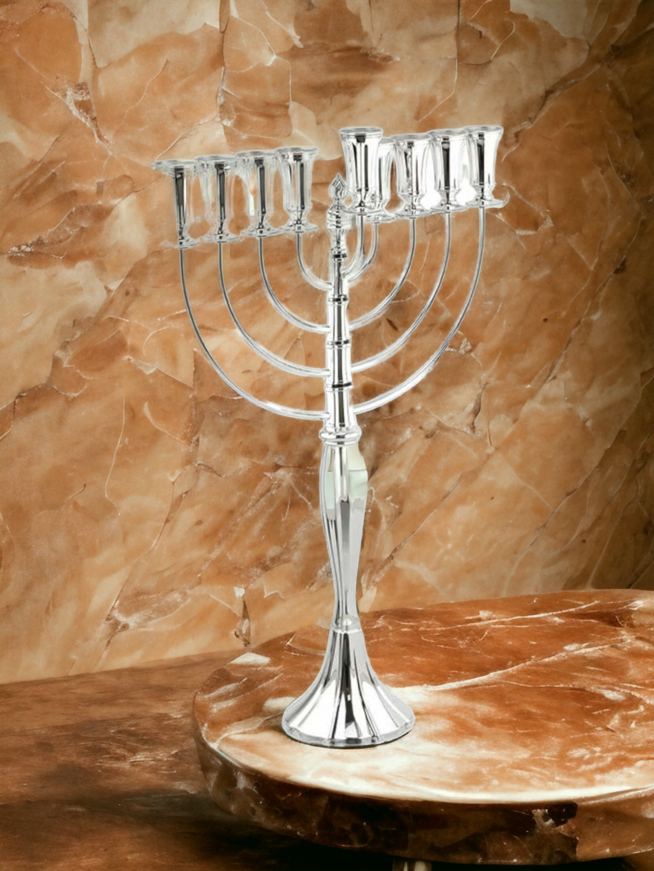 'HANOUKIA EN ARGENT PUR : 925 ARGENT STERLING 