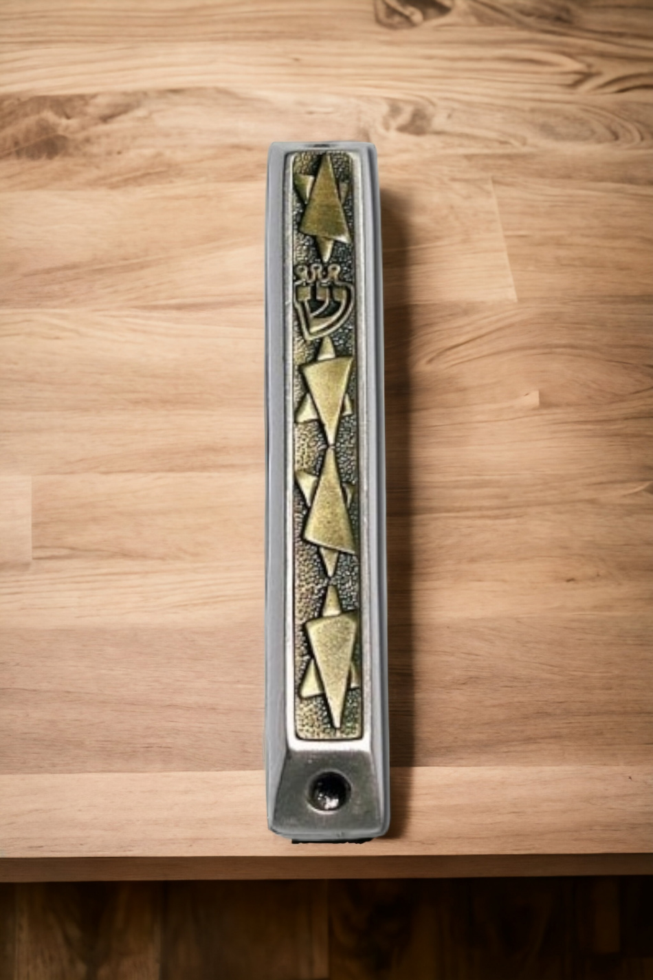 Boîtier de mézouza Maguen David de couleur or