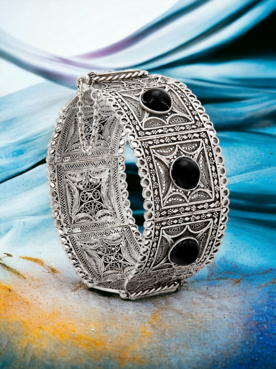 צמיד חישוק מכסף טהור