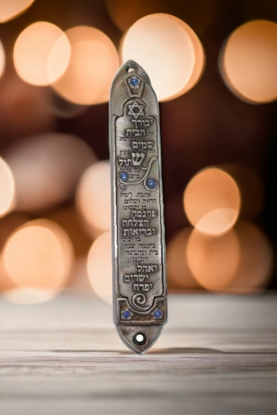 Boîtier de mézouza au design de la bénédiction de la maison et de différentes bénédictions