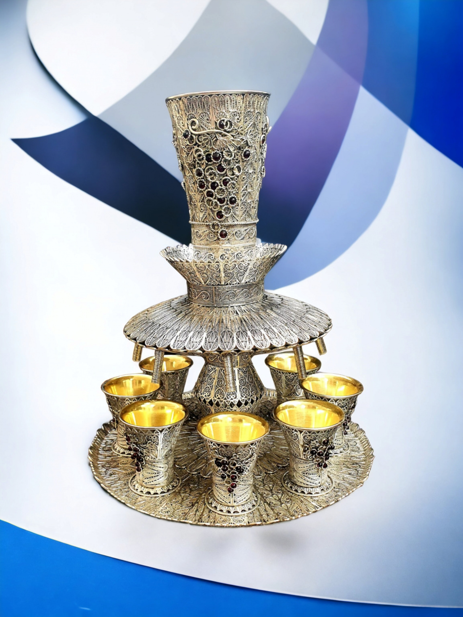 FONTAINE DE VIN EN ARGENT PUR 