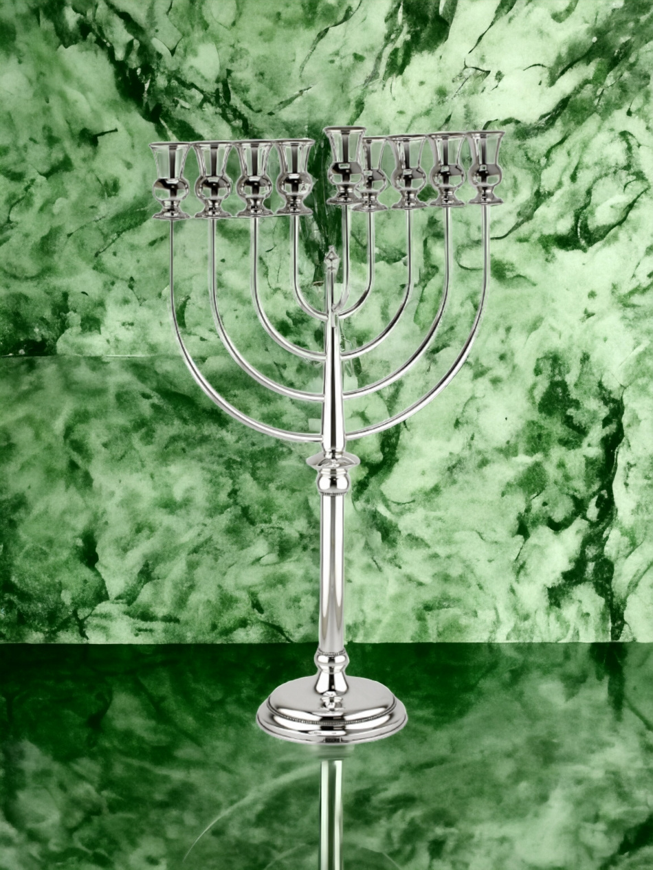 'HANOUKIA EN ARGENT PUR : 925 ARGENT STERLING 