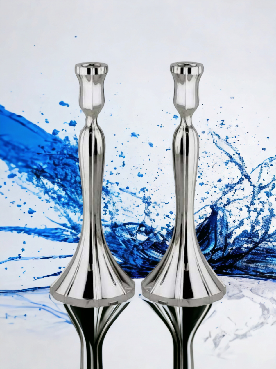 BOUGEOIRS DE CHABBAT EN ARGENT PUR : 925 ARGENT STERLING