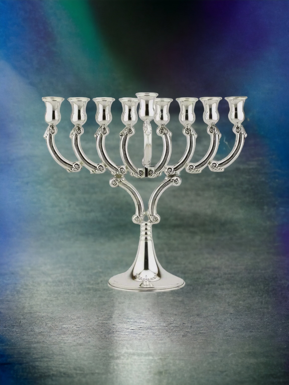 'HANOUKIA EN ARGENT PUR : 925 ARGENT STERLING 