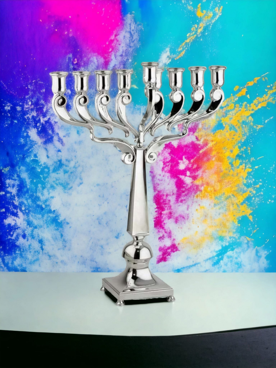 'HANOUKIA EN ARGENT PUR : 925 ARGENT STERLING 