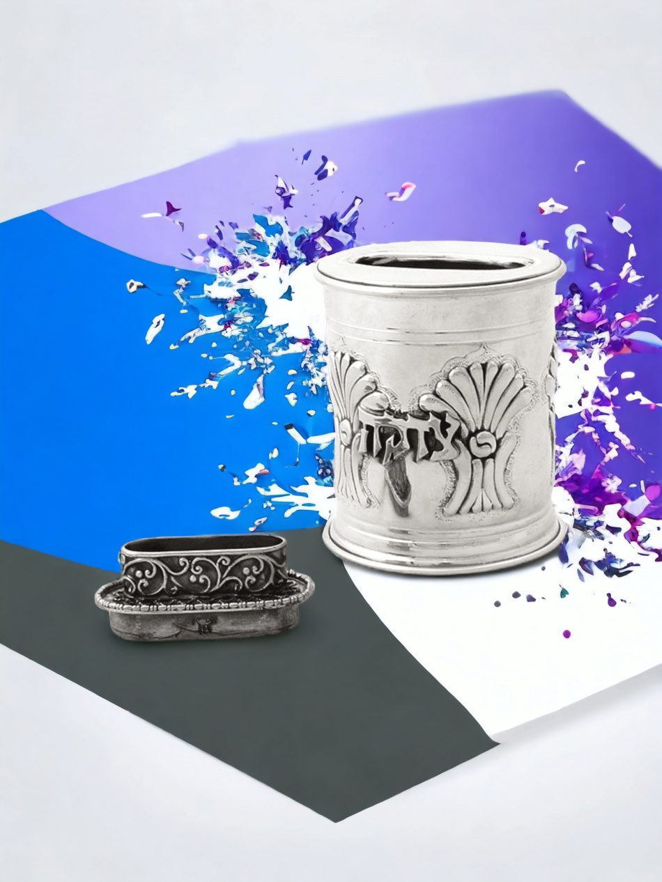 TSÉDAKA EN ARGENT PUR : 925 ARGENT STERLING