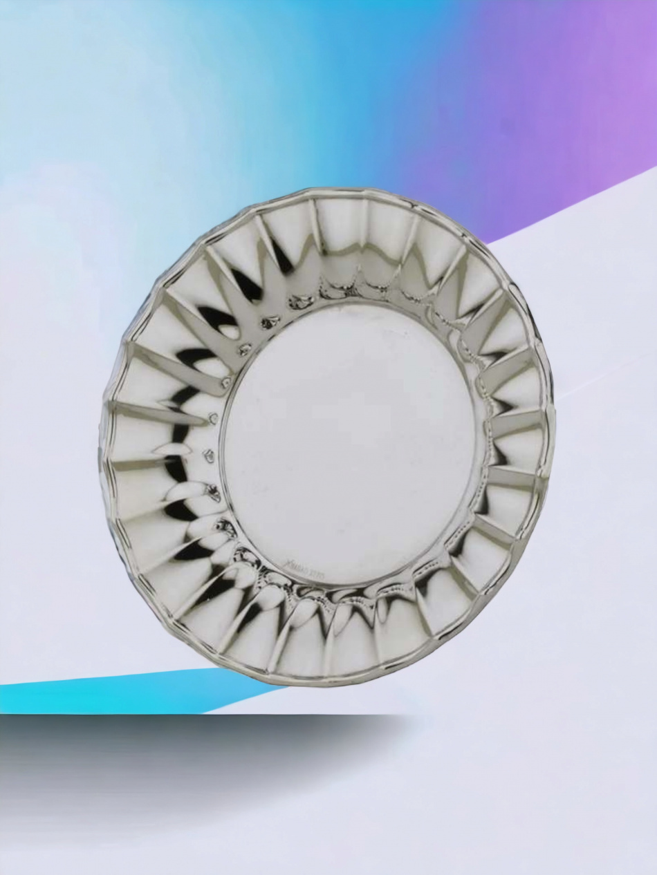 ASSIETTE POUR VERRES DE KIDOUSH EN ARGENT PUR : 925 ARGENT STERLING 