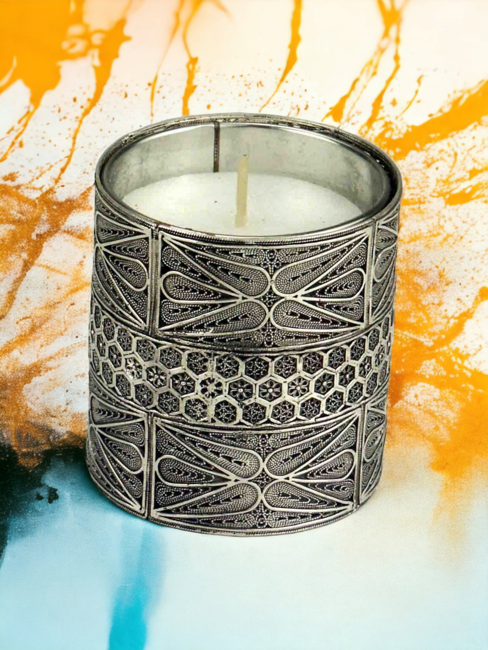 BOUGEOIR EN ARGENT PUR 