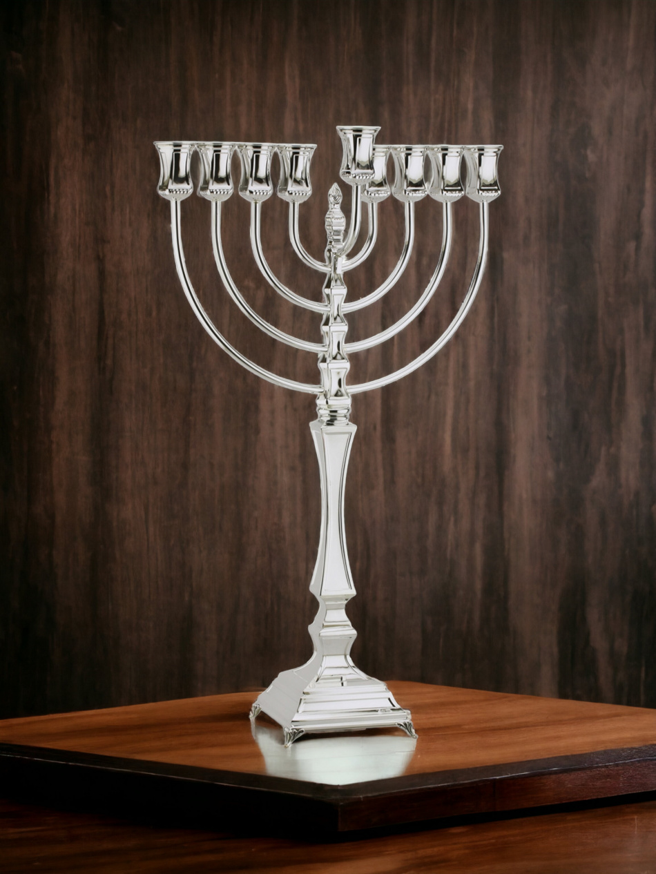 'HANOUKIA EN ARGENT PUR : 925 ARGENT STERLING 