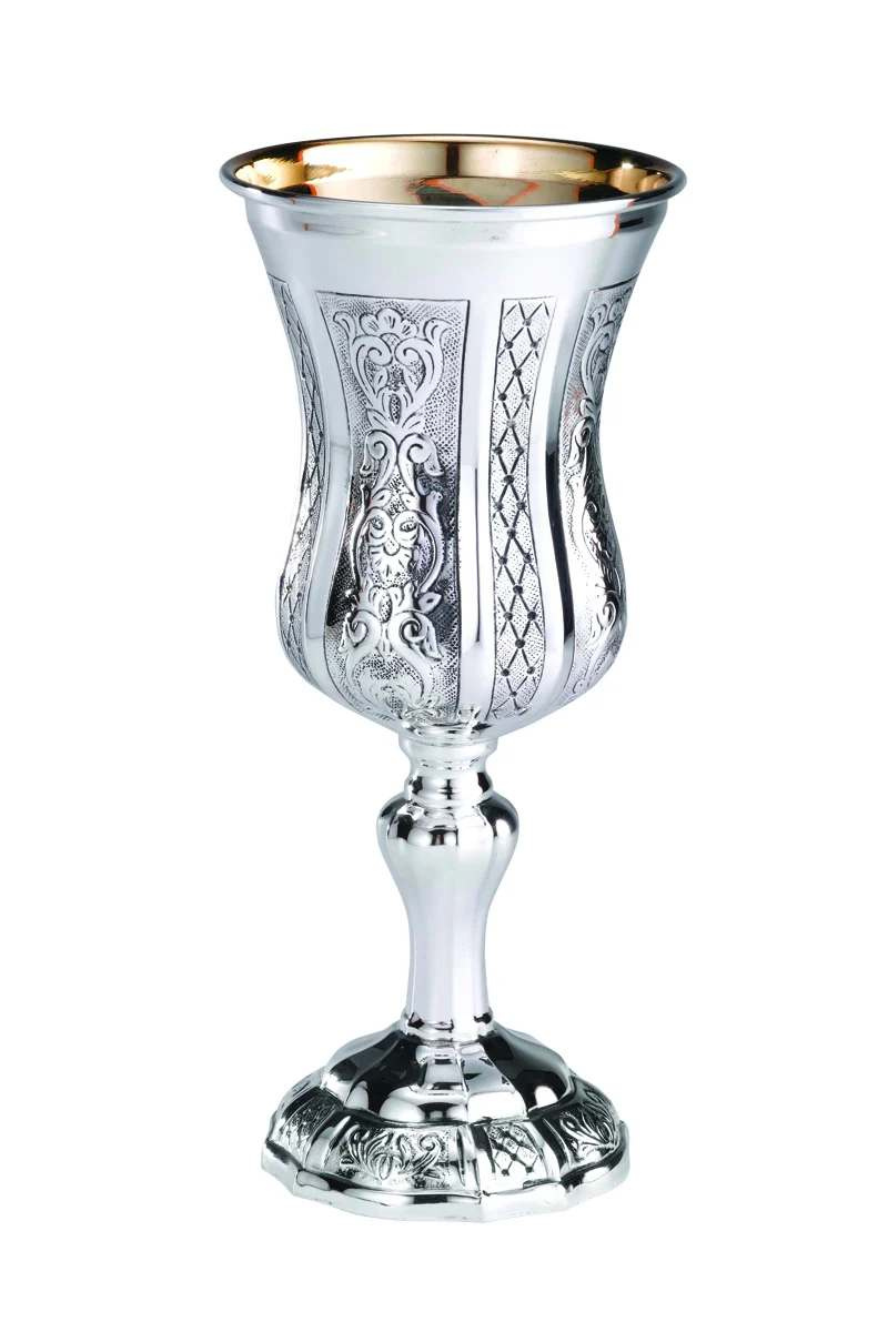 Verre de Kidoush de luxe 925 argent sterling : argent pur