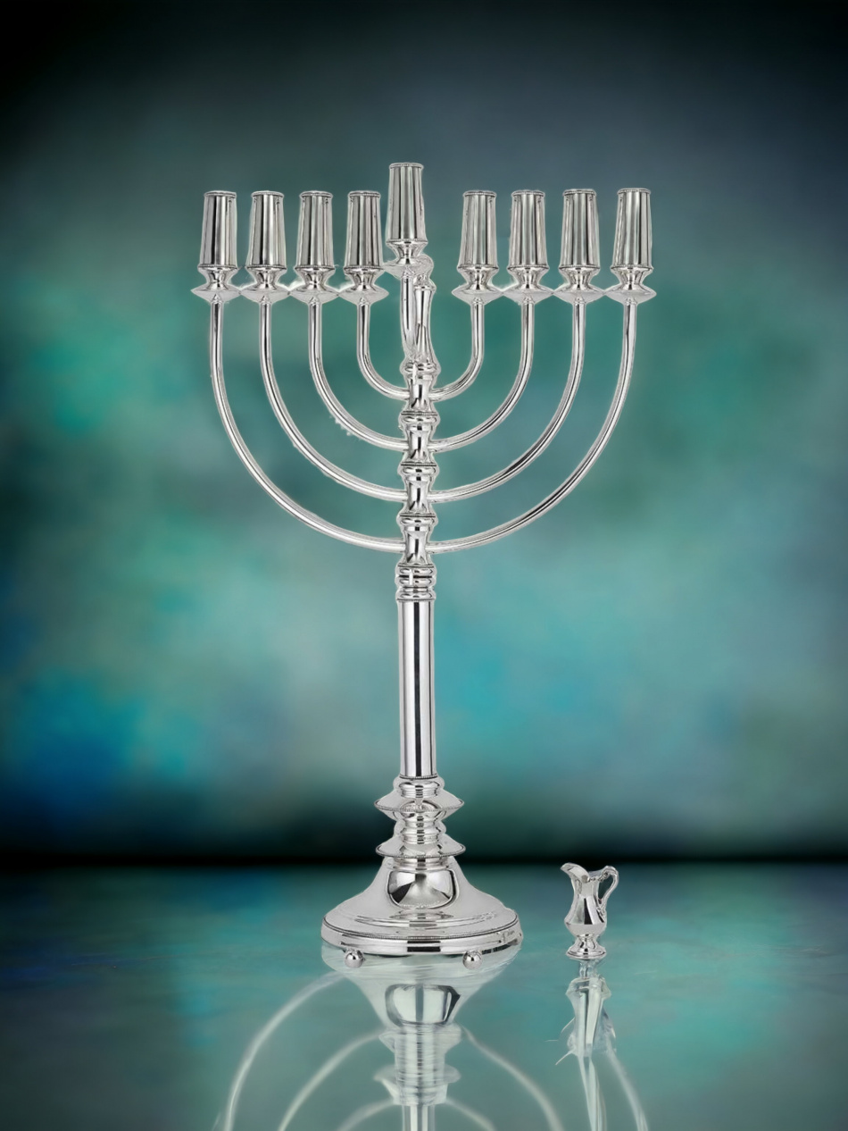 'HANOUKIA EN ARGENT PUR : 925 ARGENT STERLING 