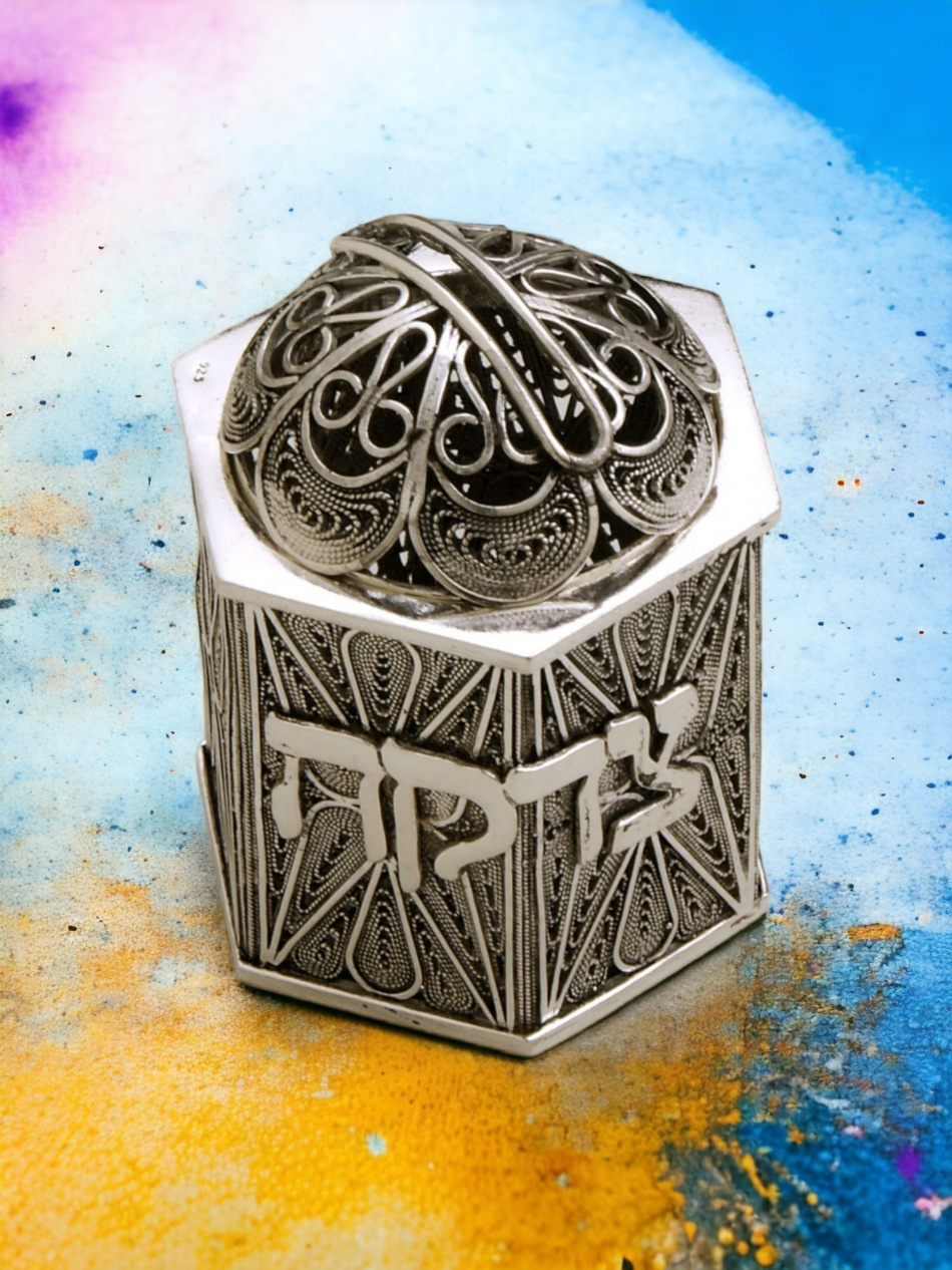 TSÉDAKA EN ARGENT PUR : 925 ARGENT STERLING