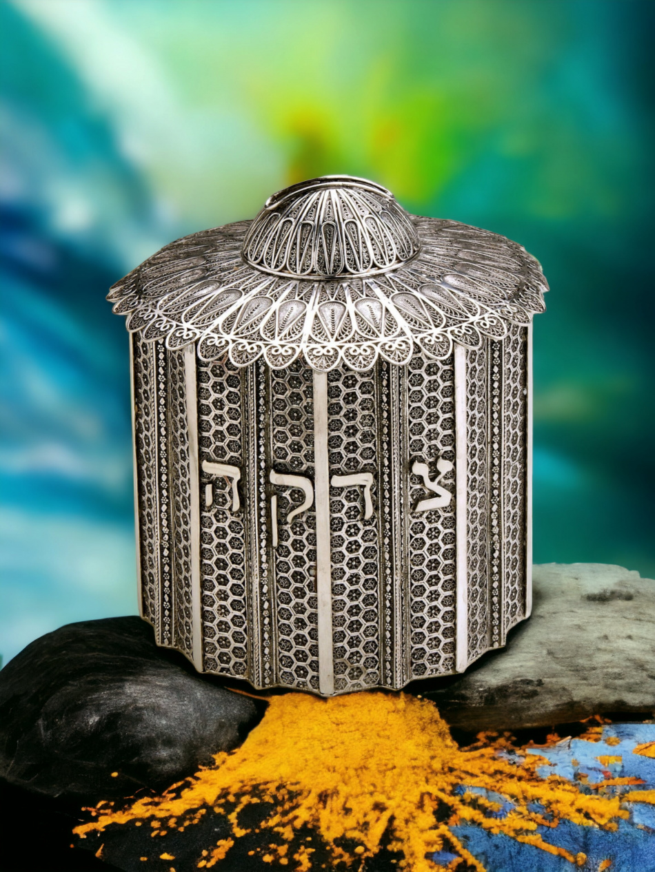 TSÉDAKA EN ARGENT PUR : 925 ARGENT STERLING