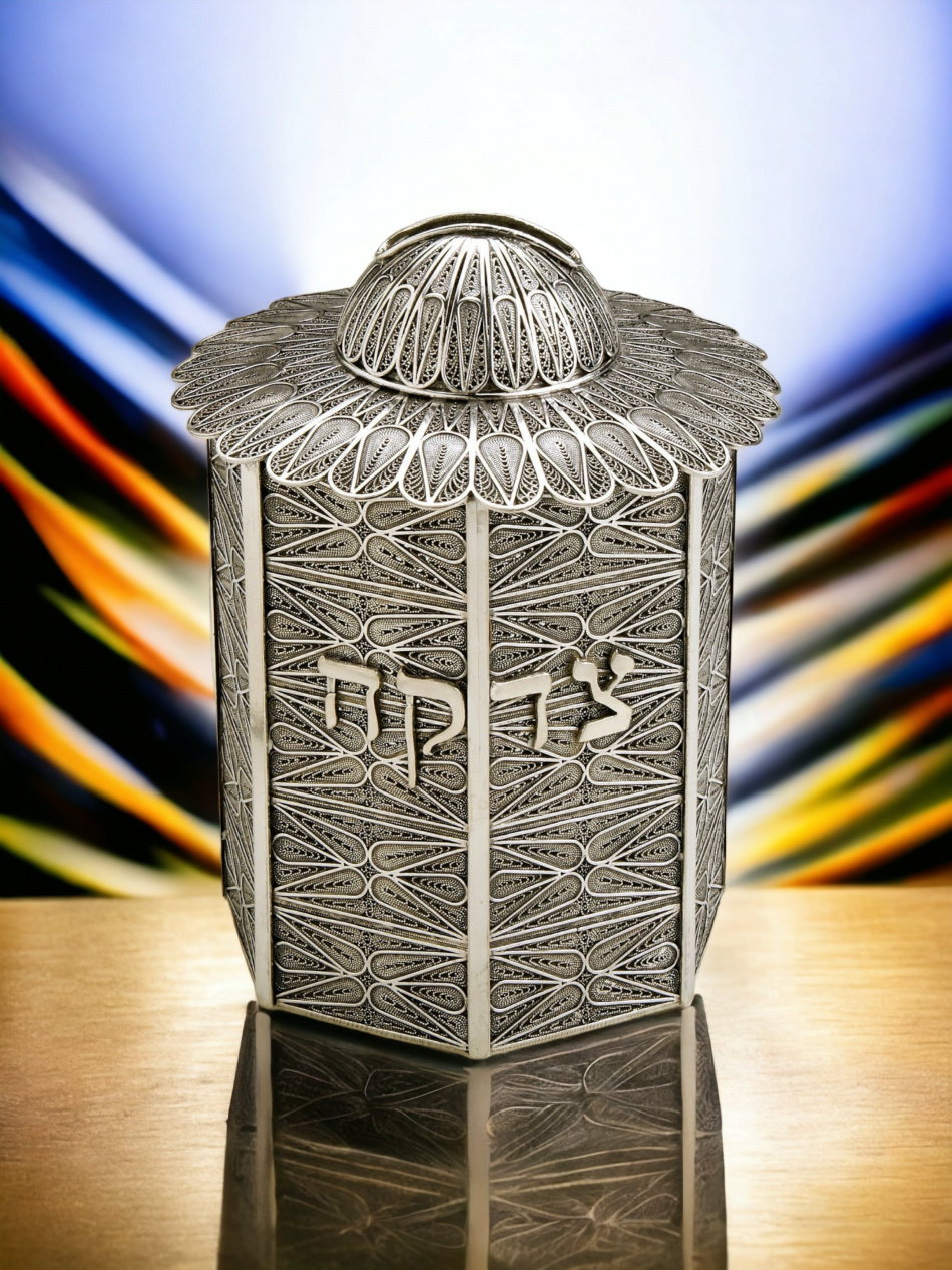 TSÉDAKA EN ARGENT PUR : 925 ARGENT STERLING