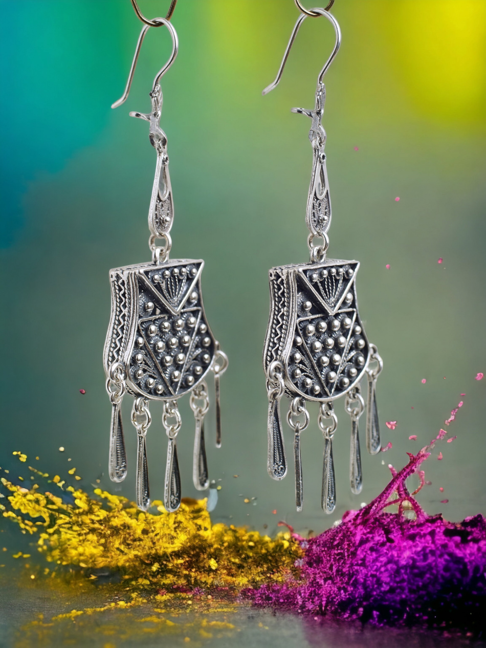 עגילי כסף טהור