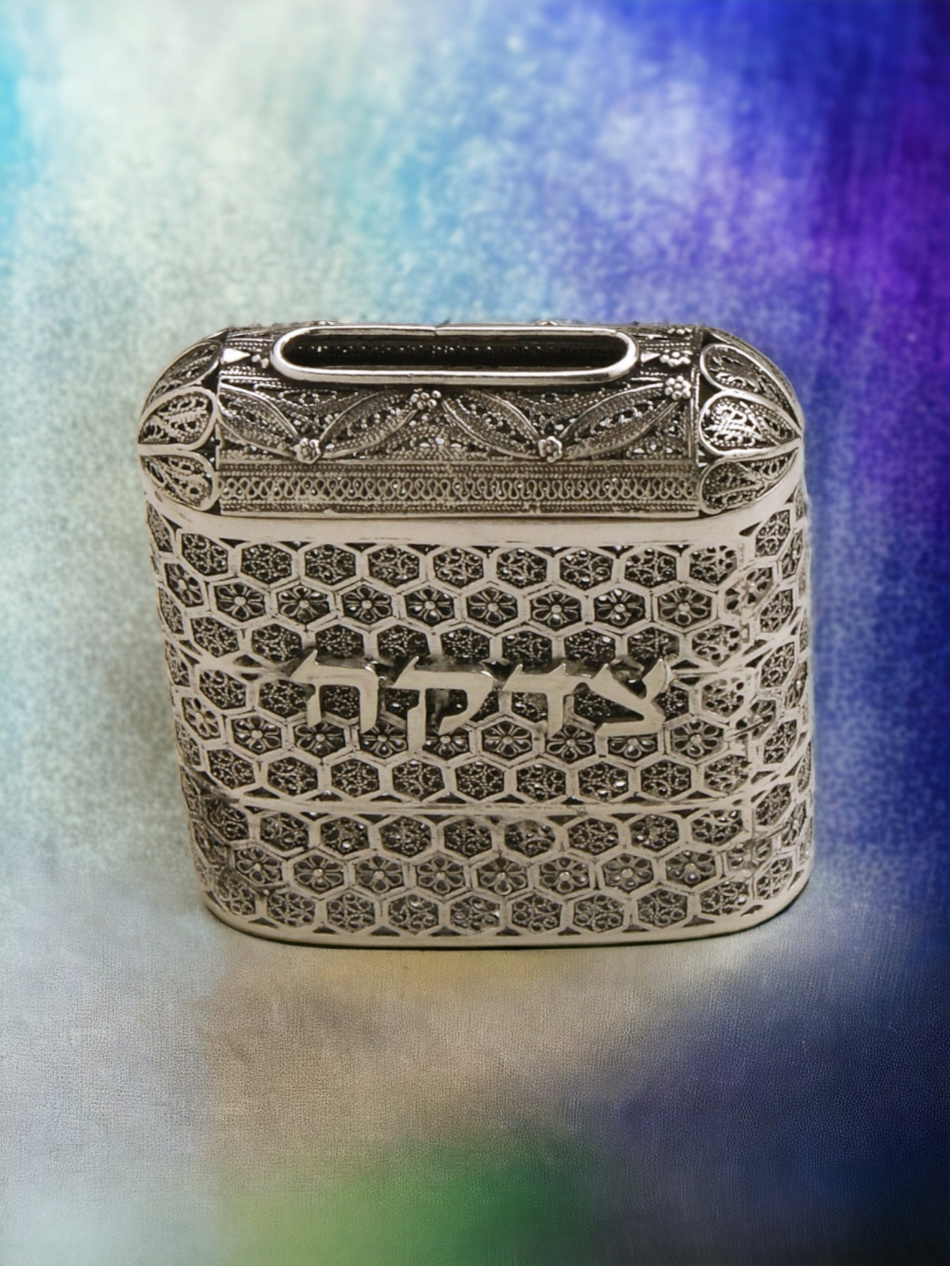 TSÉDAKA EN ARGENT PUR : 925 ARGENT STERLING 