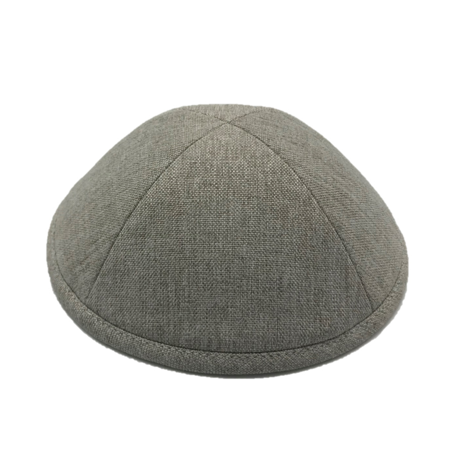 KIPPA TISSÉ GRIS CLAIR TAILLE 5