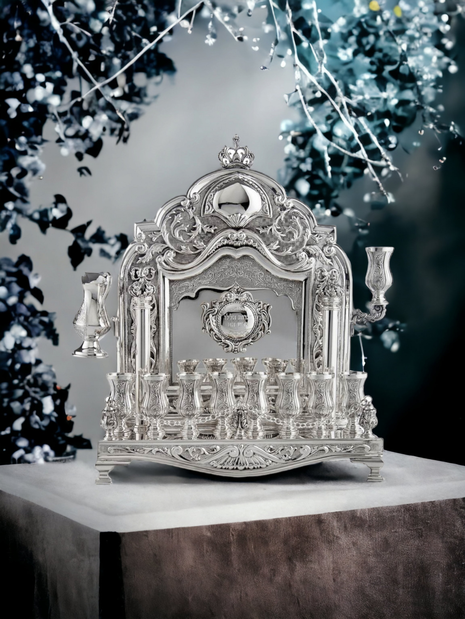 'HANOUKIA EN ARGENT PUR : 925 ARGENT STERLING 