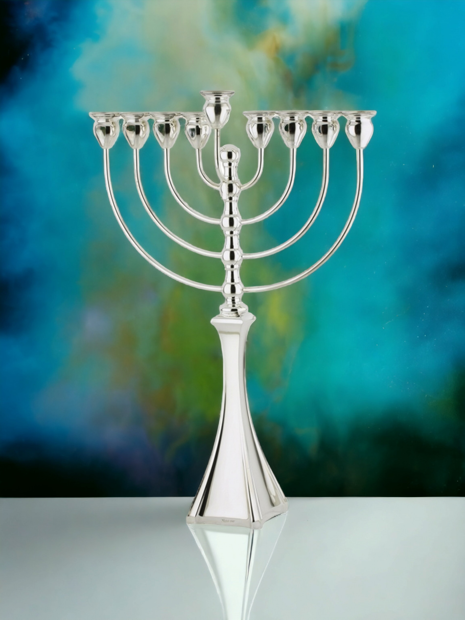 'HANOUKIA EN ARGENT PUR : 925 ARGENT STERLING 