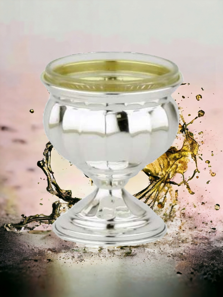 POT À MIEL POUR ROSH HACHANA EN ARGENT PUR : 925 ARGENT STERLING 