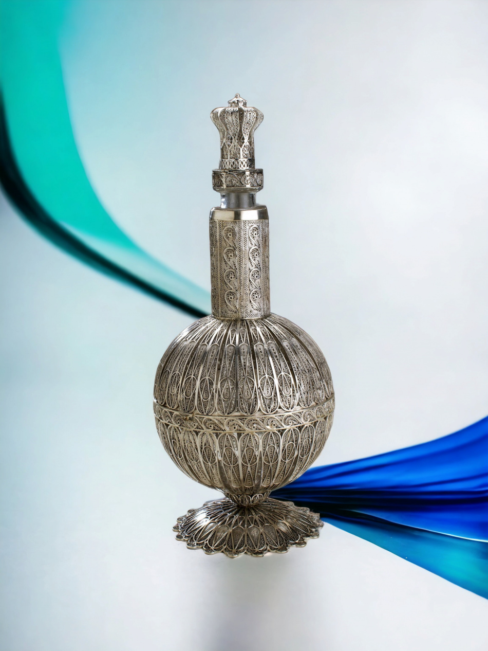 BOUTEILLE DE VIN EN ARGENT PUR 